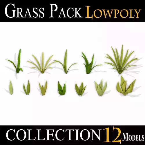 LOW POLY Grass Pack 