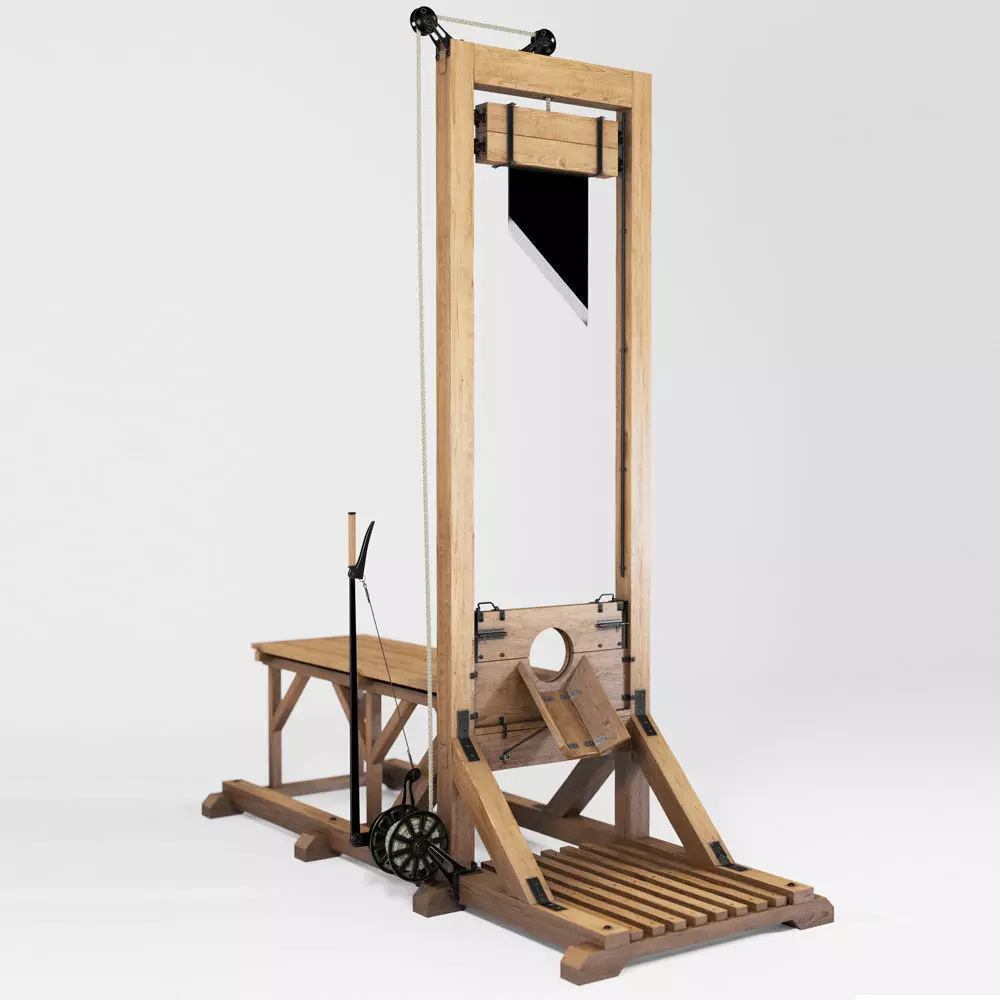 Guillotine 3D model_0