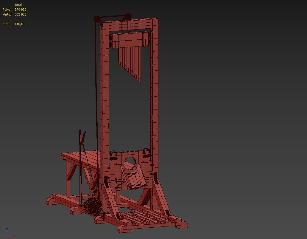 Guillotine 3D model_5