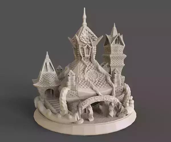 SACRED TEMPLE or TREE HOUSE 3D print model