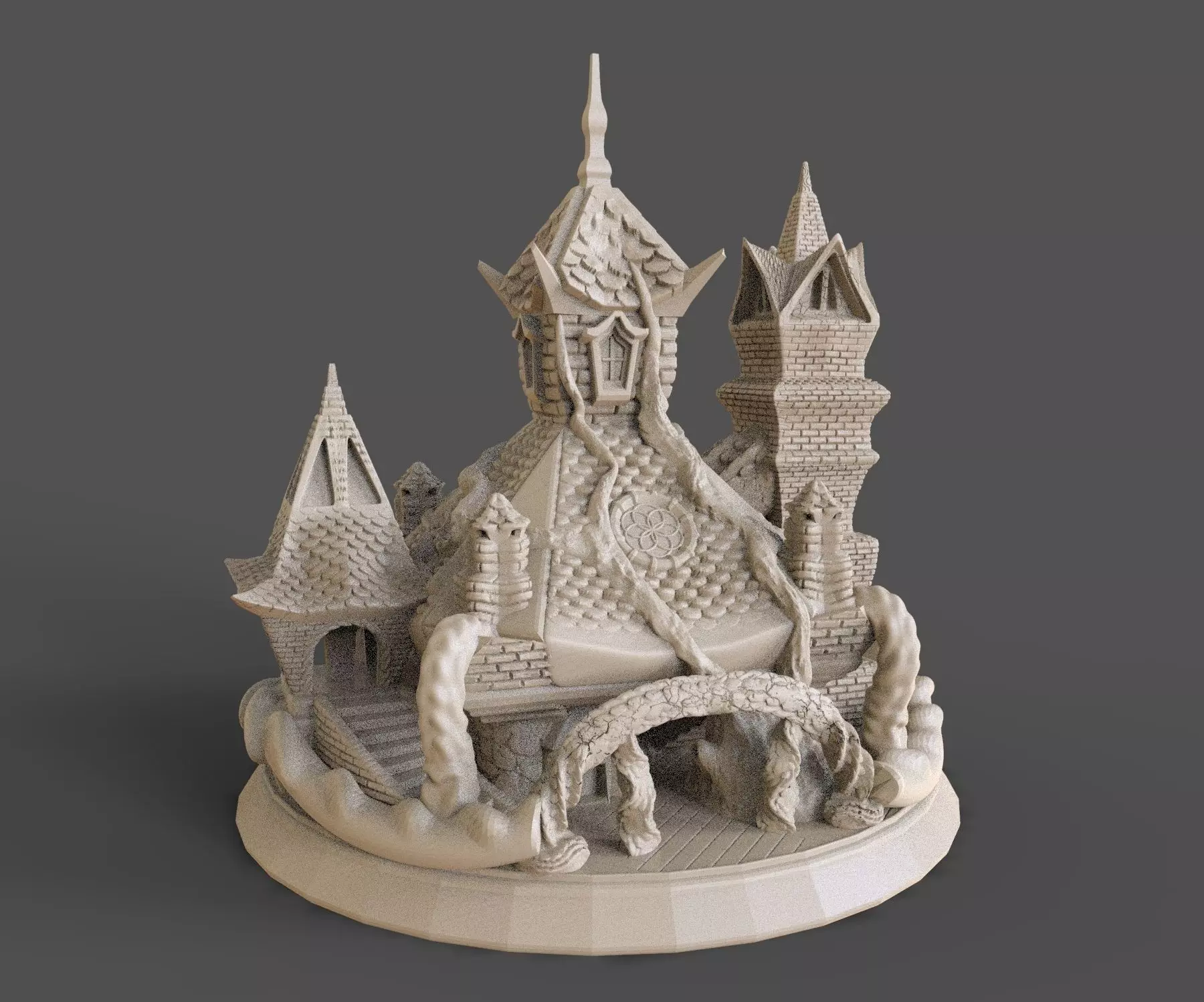SACRED TEMPLE or TREE HOUSE 3D print model_0