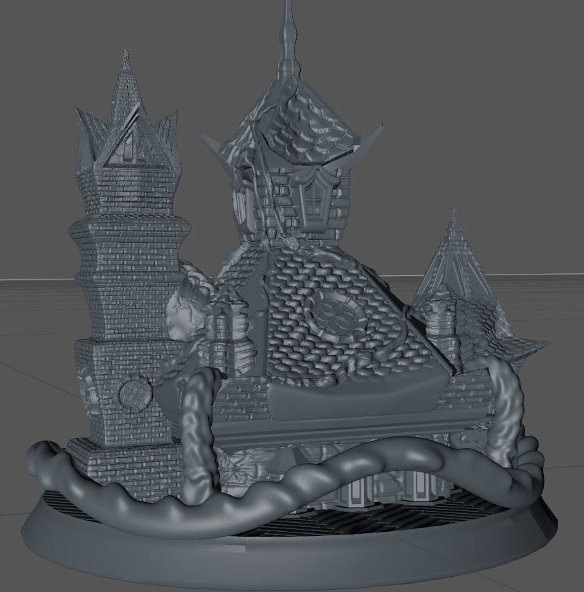 SACRED TEMPLE or TREE HOUSE 3D print model_8