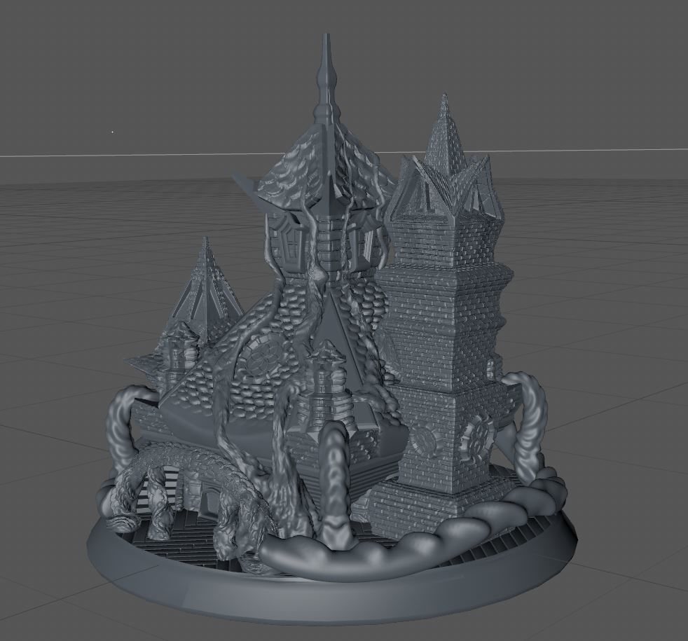 SACRED TEMPLE or TREE HOUSE 3D print model_7
