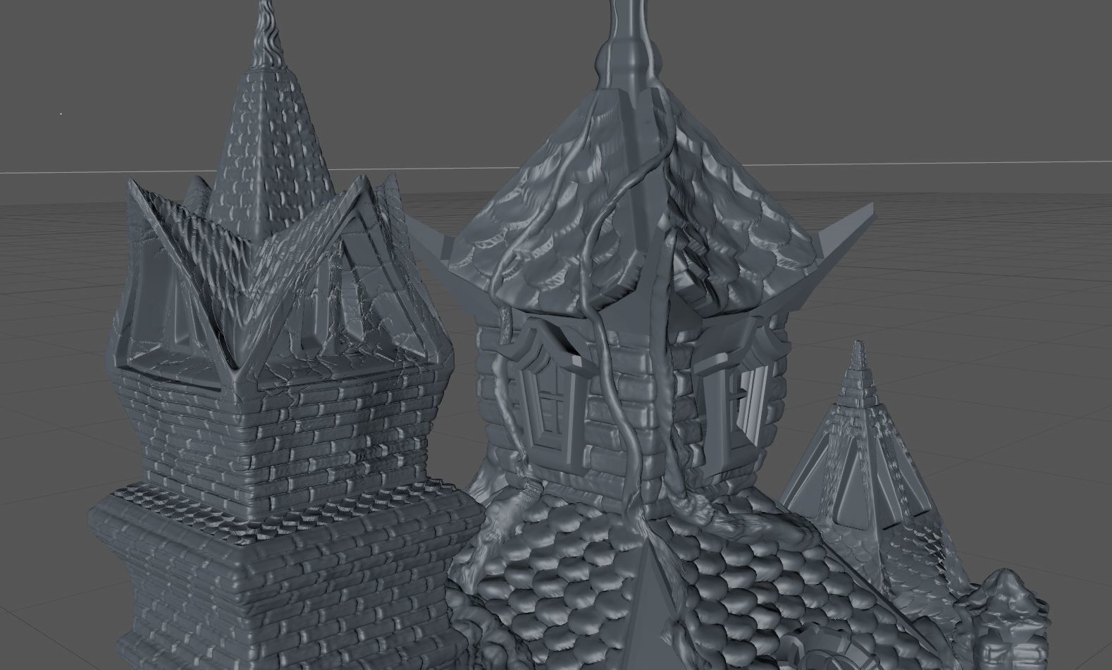 SACRED TEMPLE or TREE HOUSE 3D print model_10