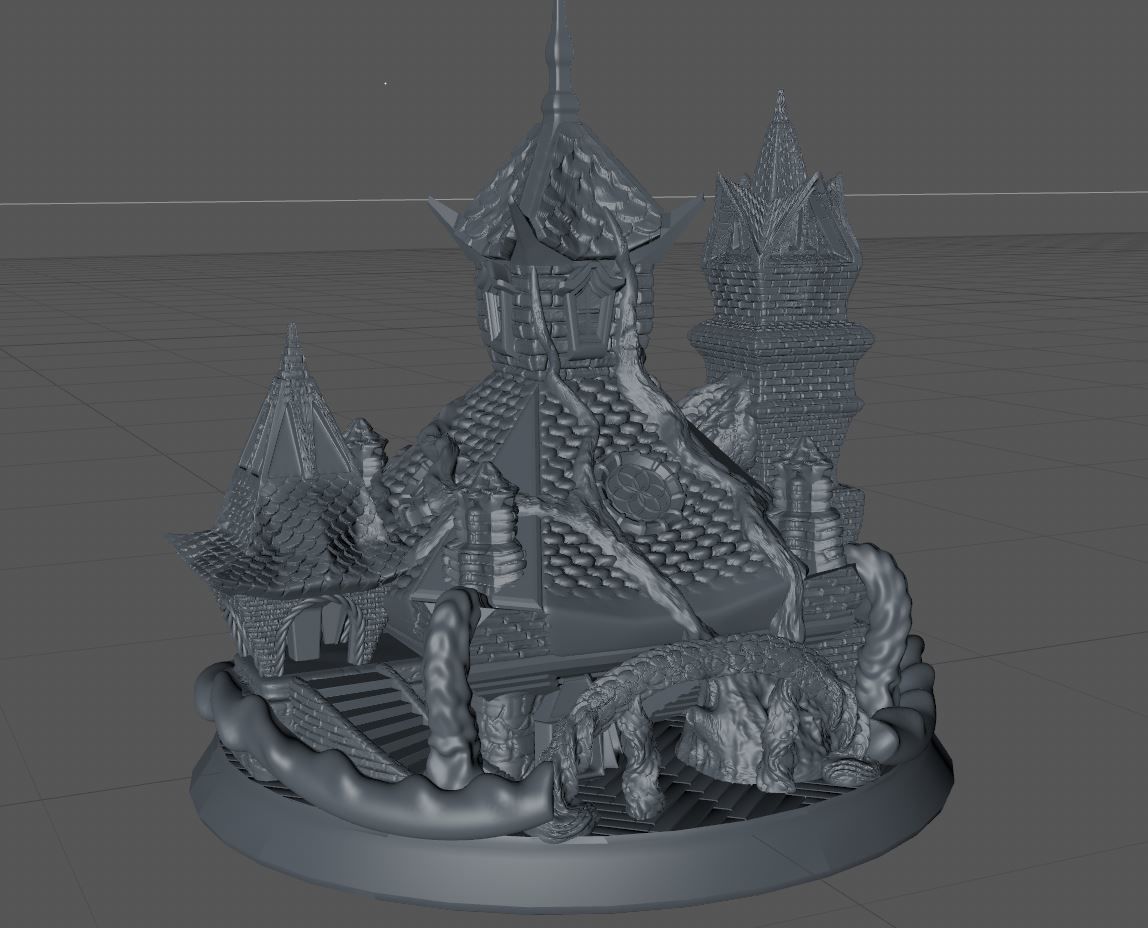 SACRED TEMPLE or TREE HOUSE 3D print model_6