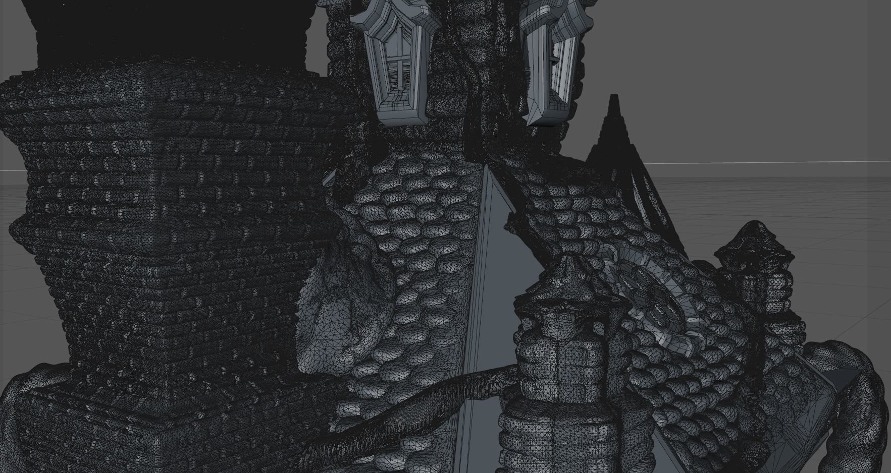 SACRED TEMPLE or TREE HOUSE 3D print model_11