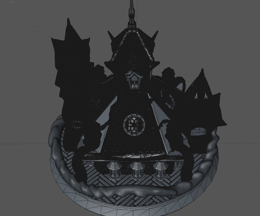 SACRED TEMPLE or TREE HOUSE 3D print model_9