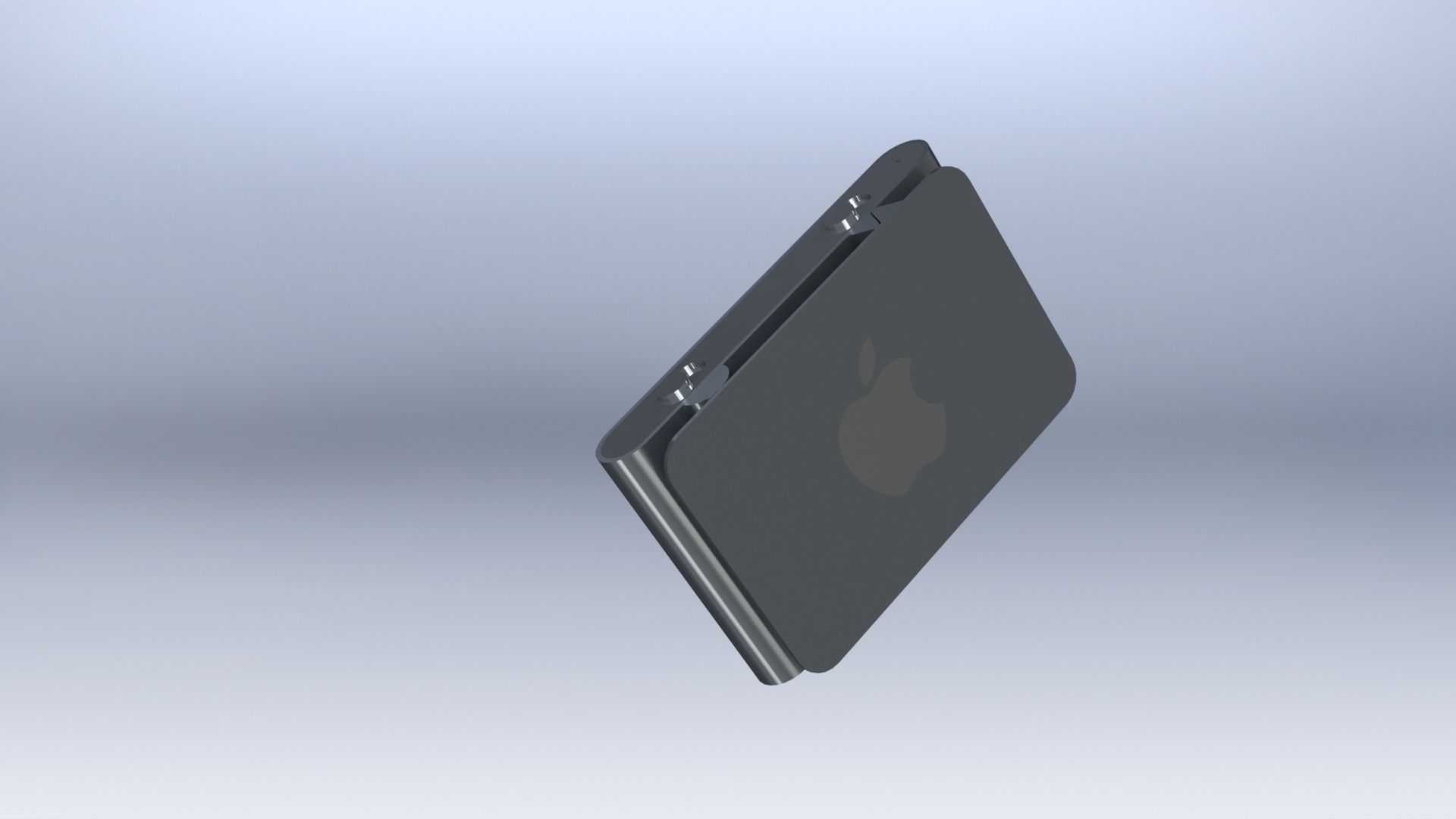 Ipod apple logo Free 3D model_3