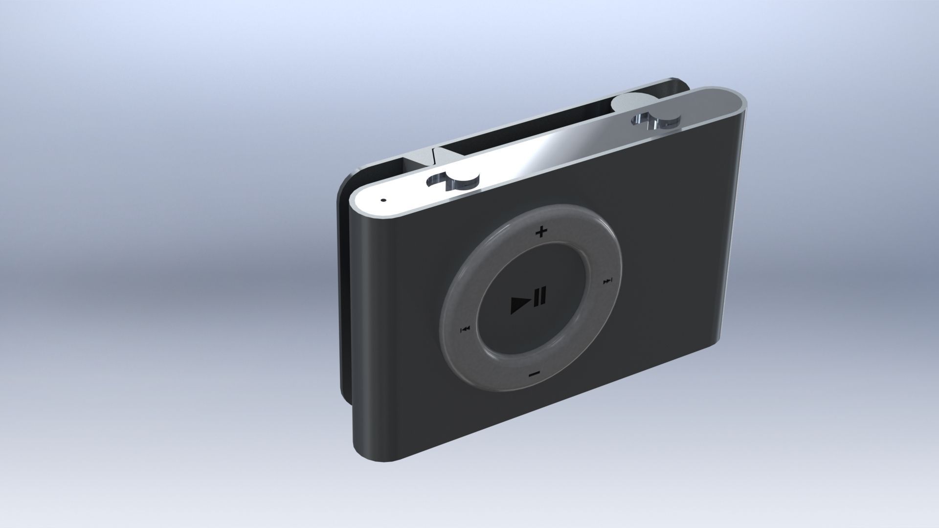 Ipod apple logo Free 3D model_1
