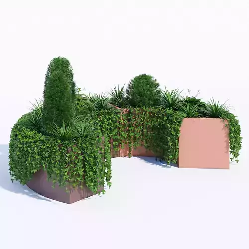 Modular Planters part 1 3D model