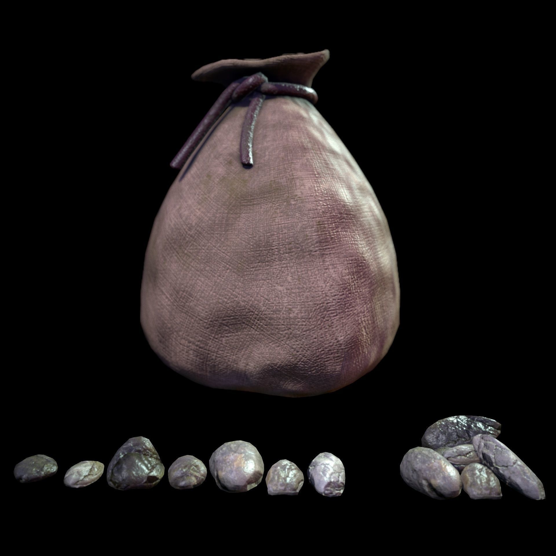 HIE Game Ready Thrown Weapon D180228 Low-poly 3D model_1