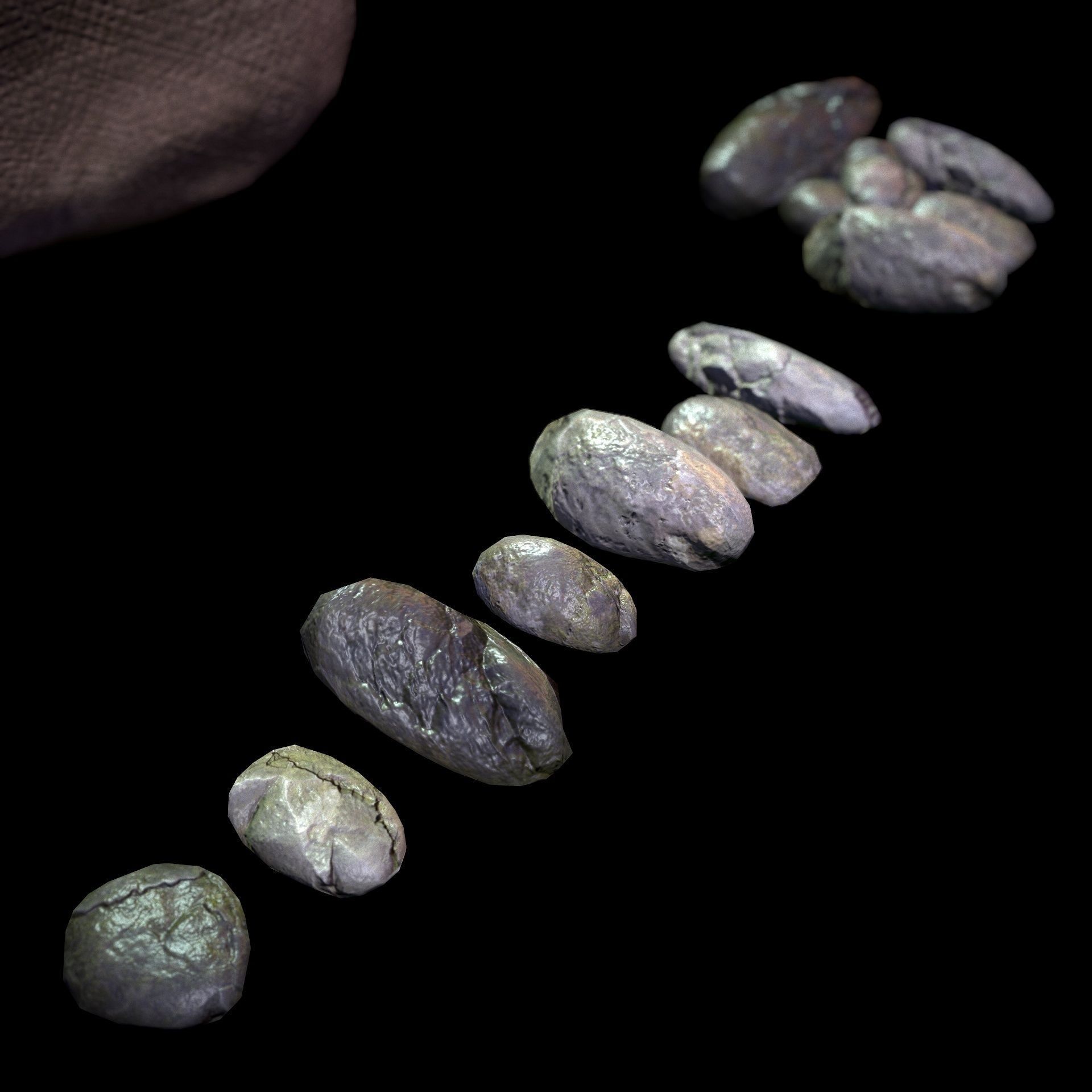 HIE Game Ready Thrown Weapon D180228 Low-poly 3D model_3