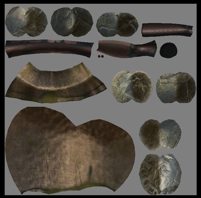 HIE Game Ready Thrown Weapon D180228 Low-poly 3D model_12