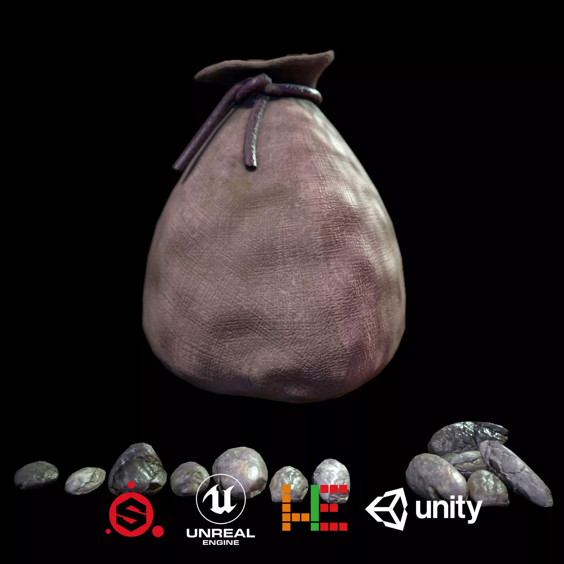 HIE Game Ready Thrown Weapon D180228 Low-poly 3D model_0