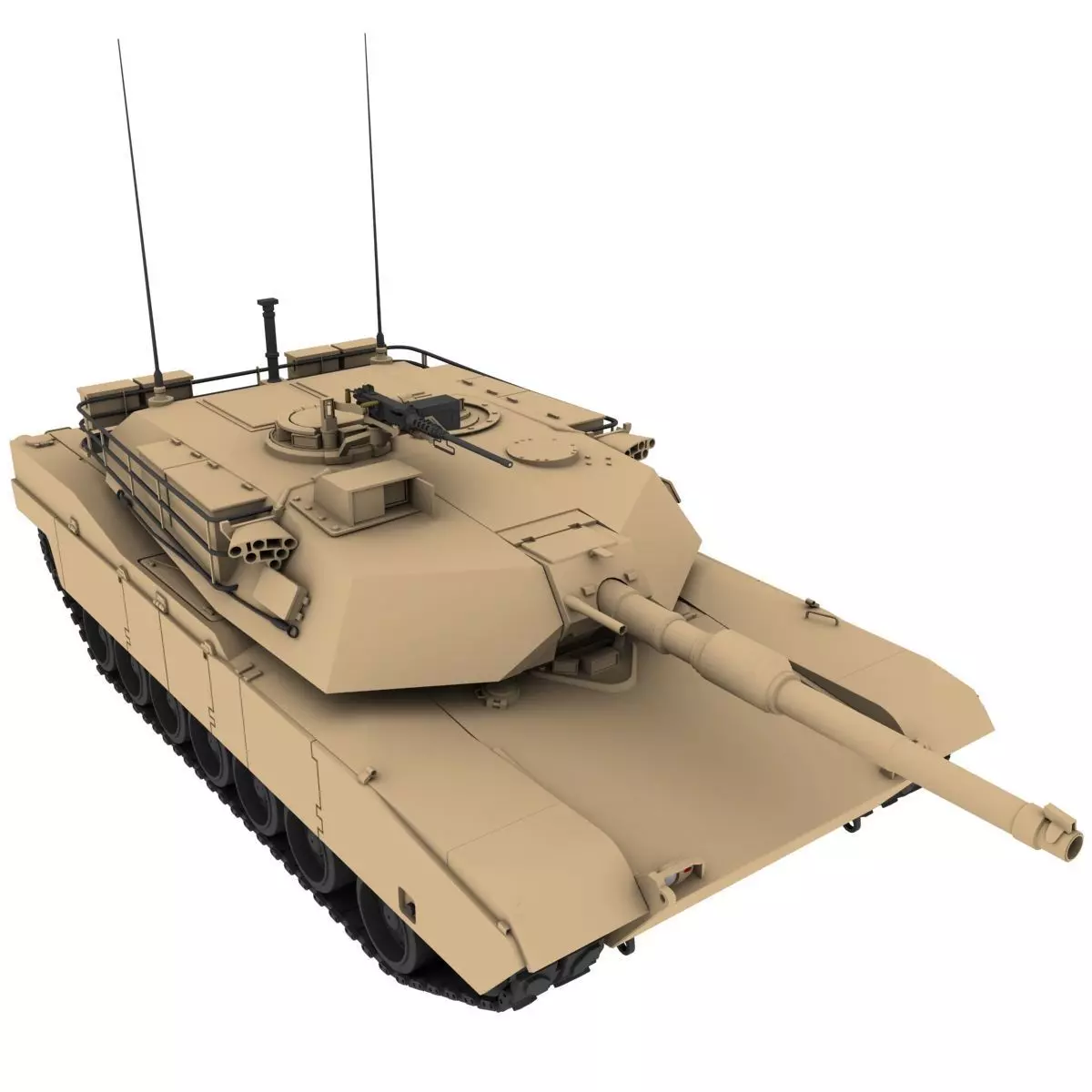M1 Abrams 3D model_0