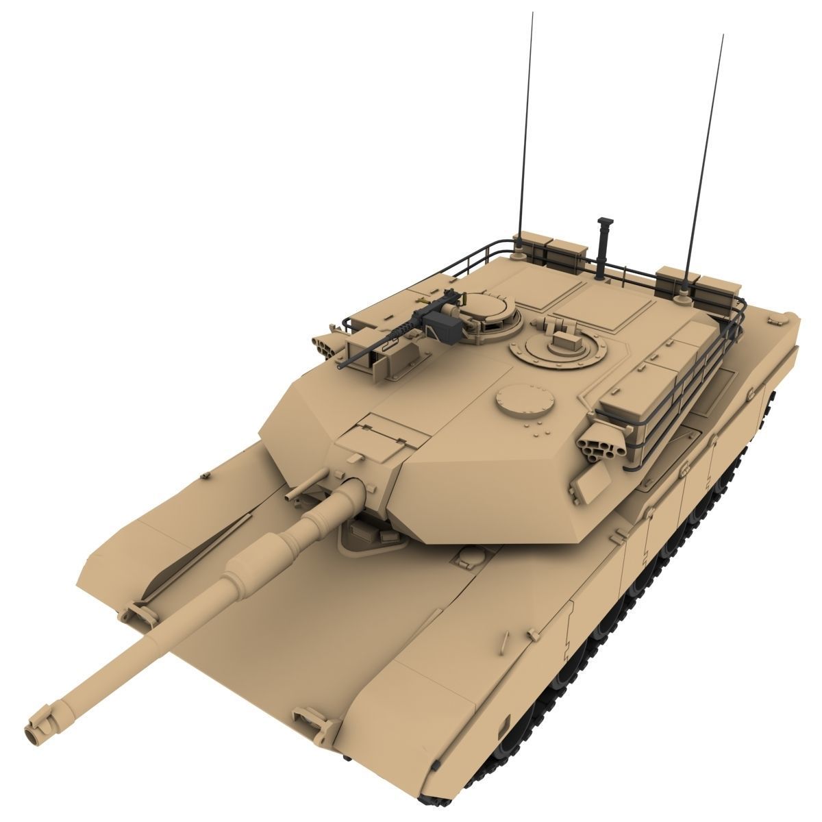 M1 Abrams 3D model_1