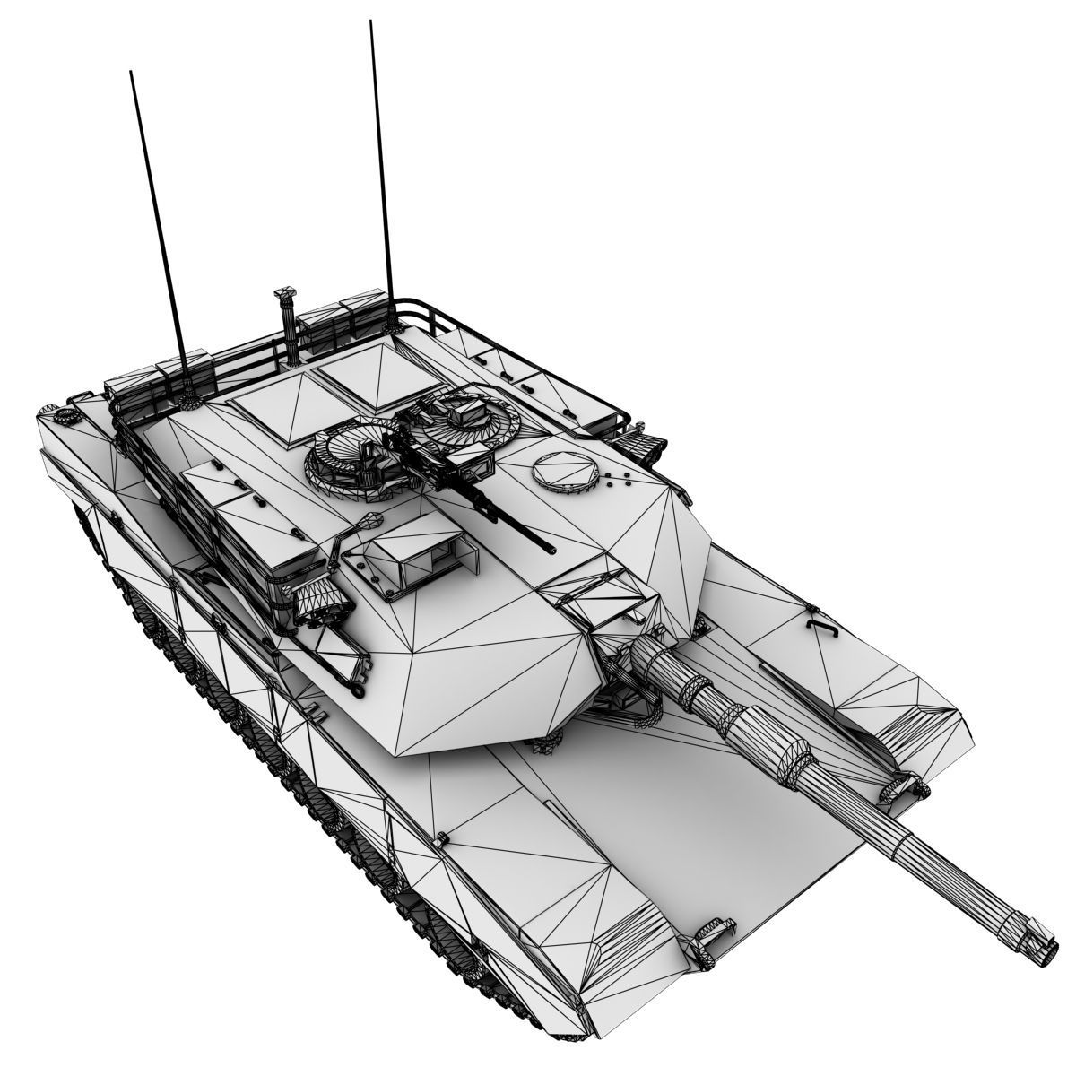 M1 Abrams 3D model_5