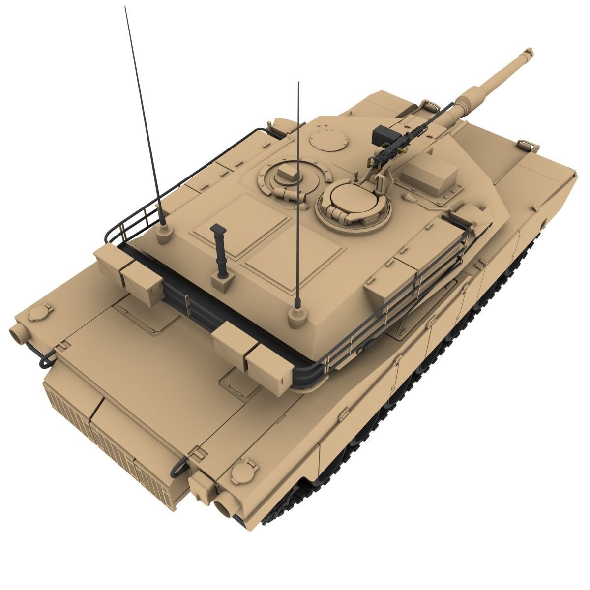 M1 Abrams 3D model_3