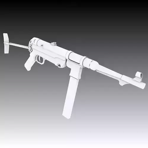 MP40 3d Model machine gun 3D model