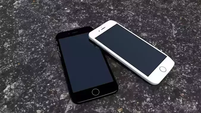  white and black cell phone