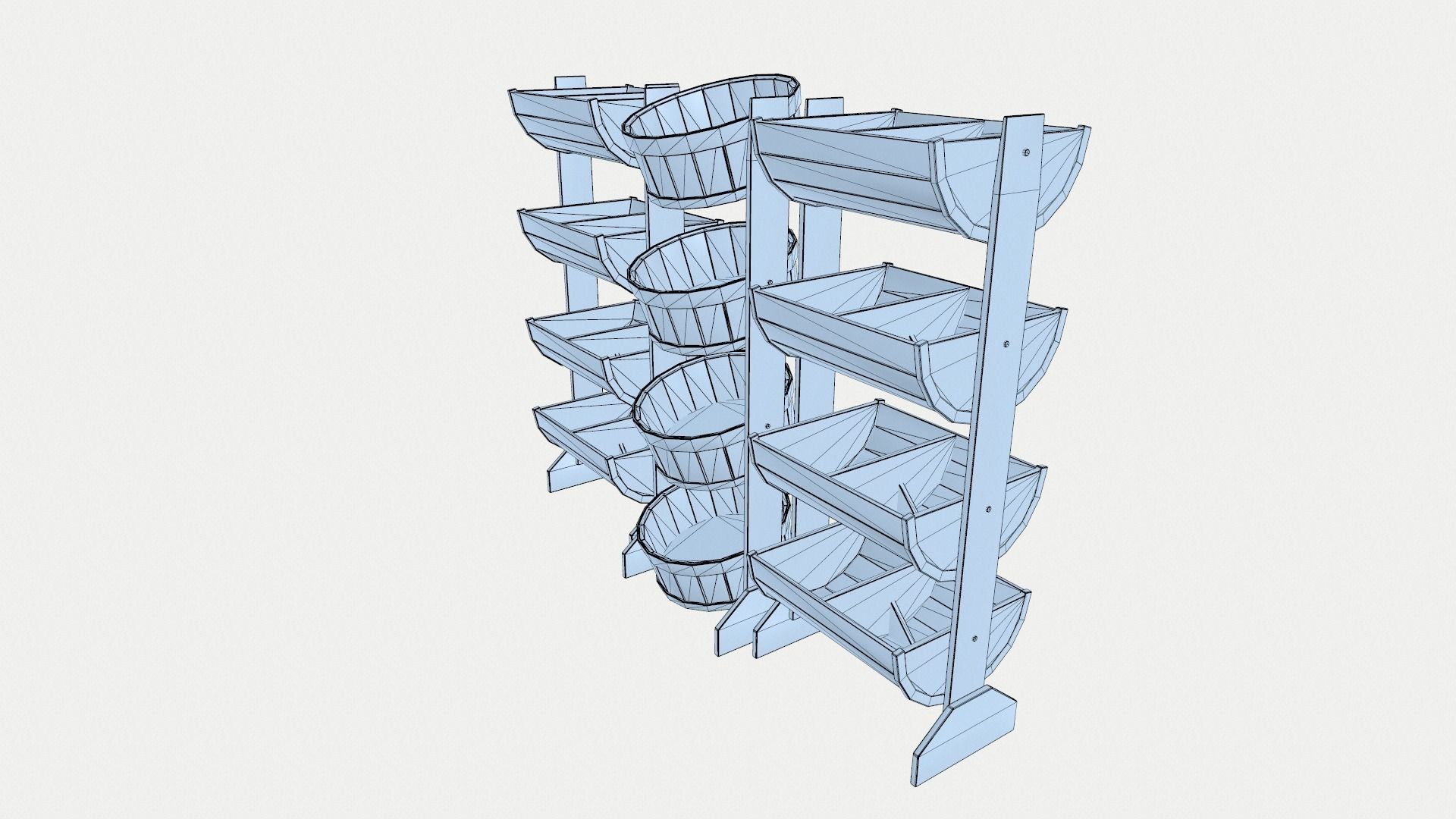 Bucket Shelves 3D model_9