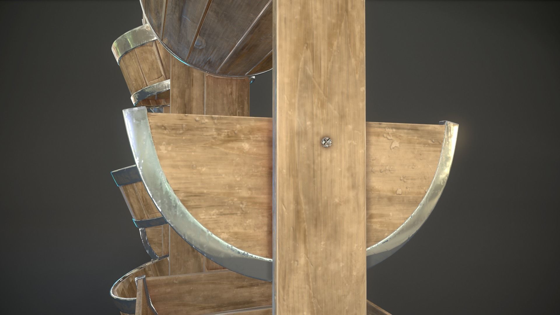 Bucket Shelves 3D model_3