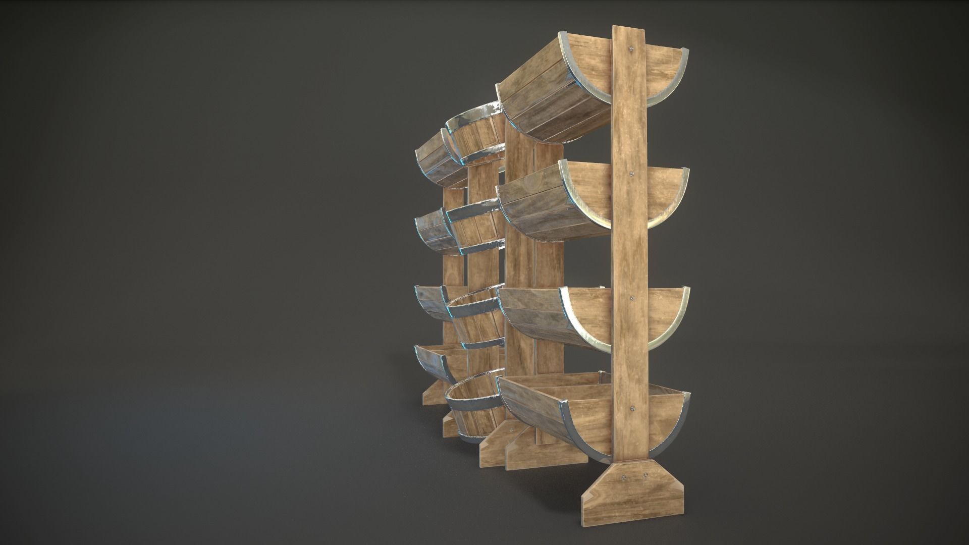 Bucket Shelves 3D model_6