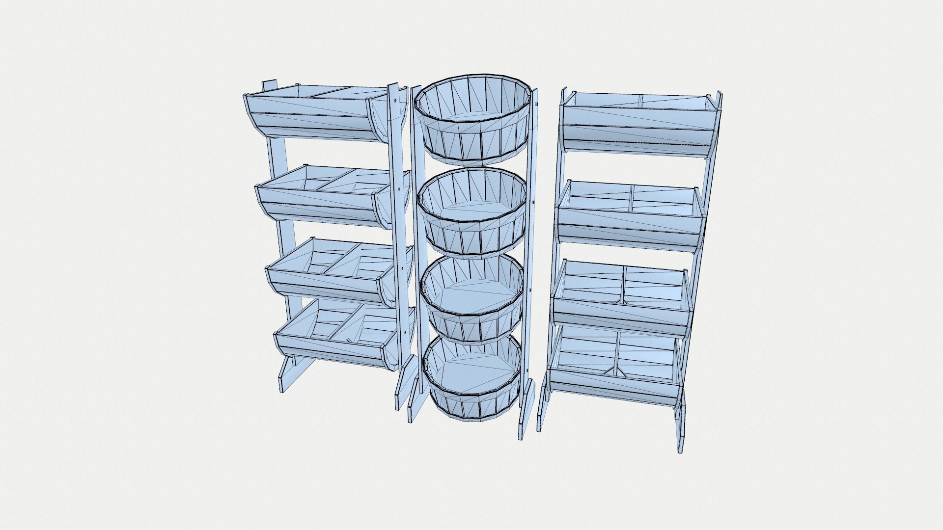 Bucket Shelves 3D model_7