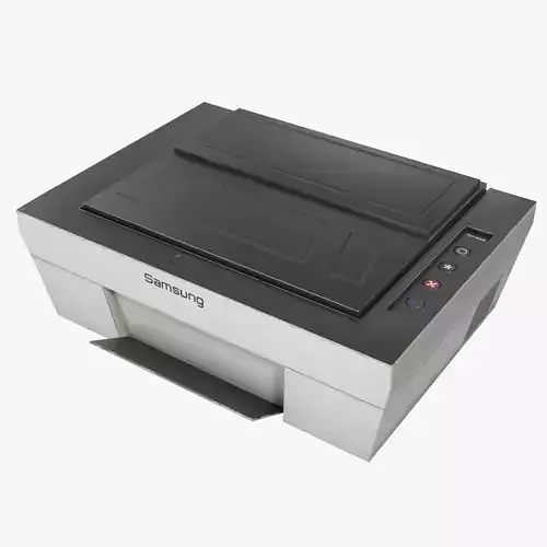 Printer - Low Poly Free 3D model