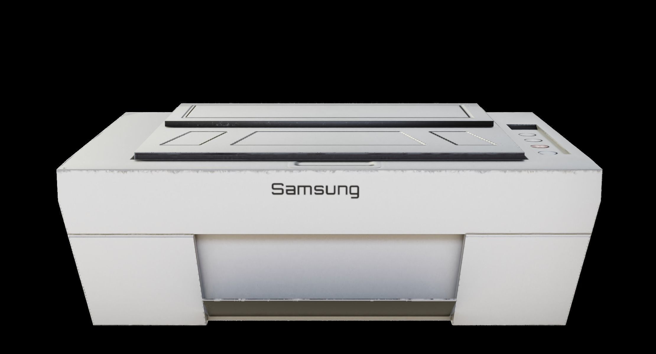 Printer - Low Poly Free 3D model_10