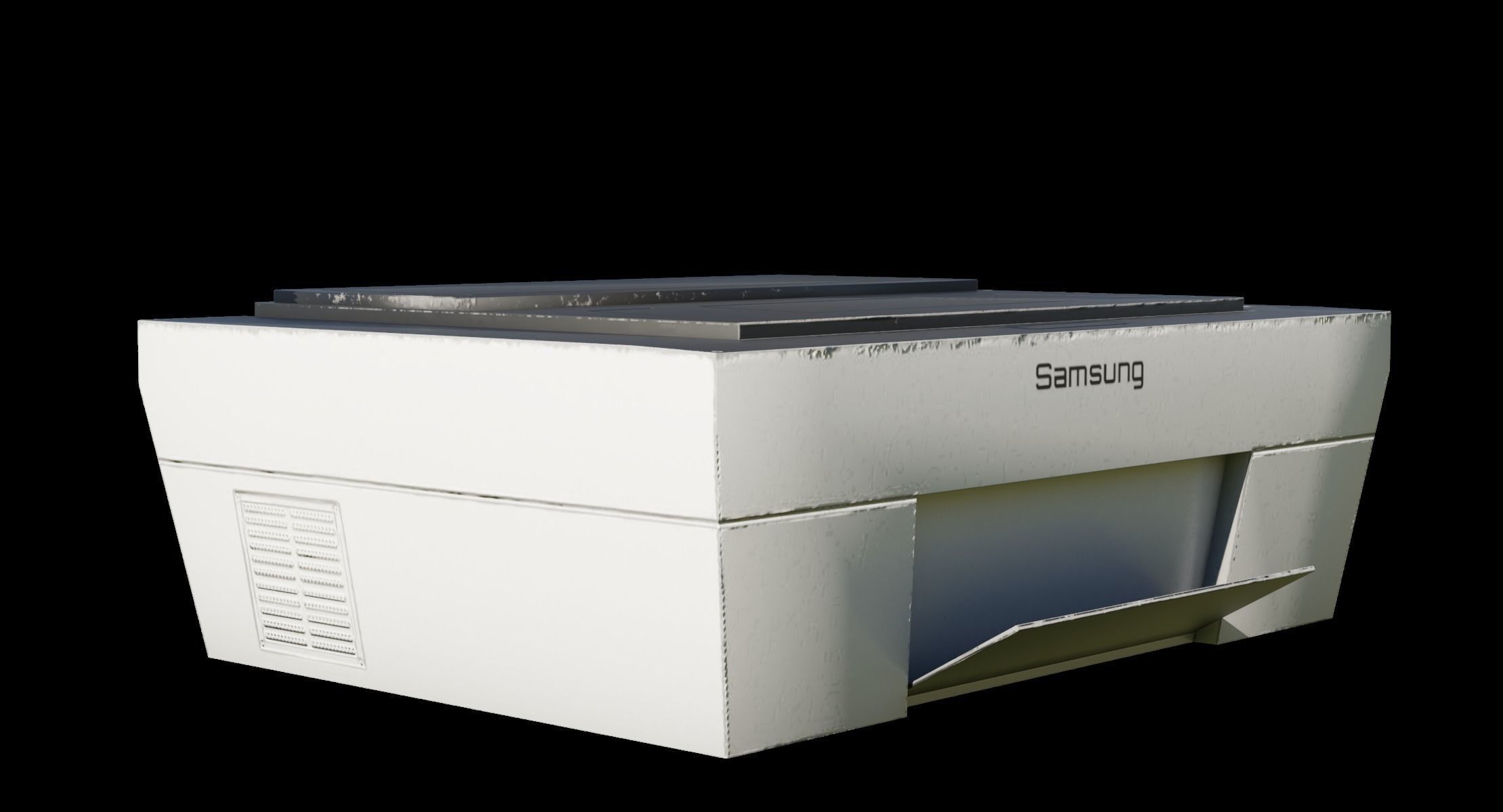 Printer - Low Poly Free 3D model_6