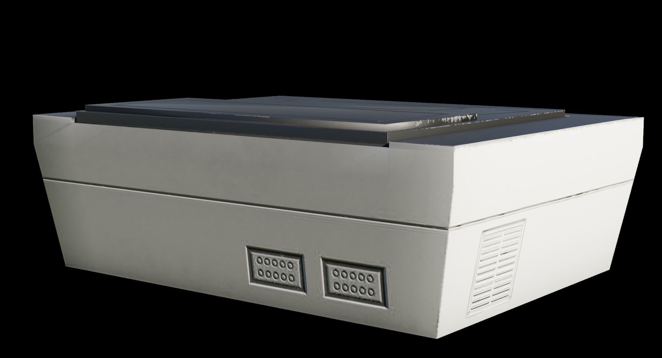 Printer - Low Poly Free 3D model_7