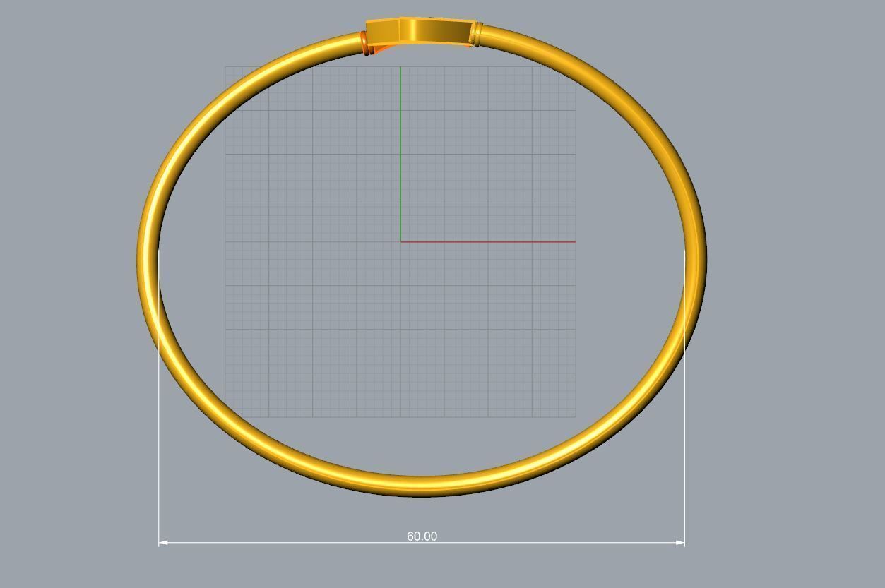 Rhombus Bracelet 3D print model_5