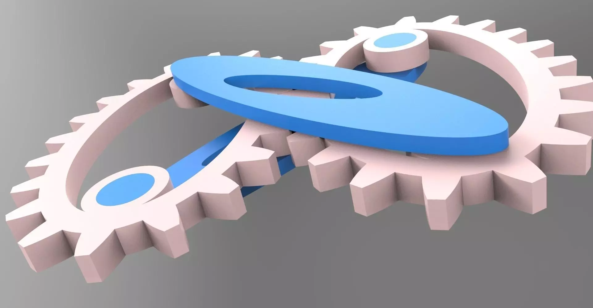 Gear two gears Free 3D model