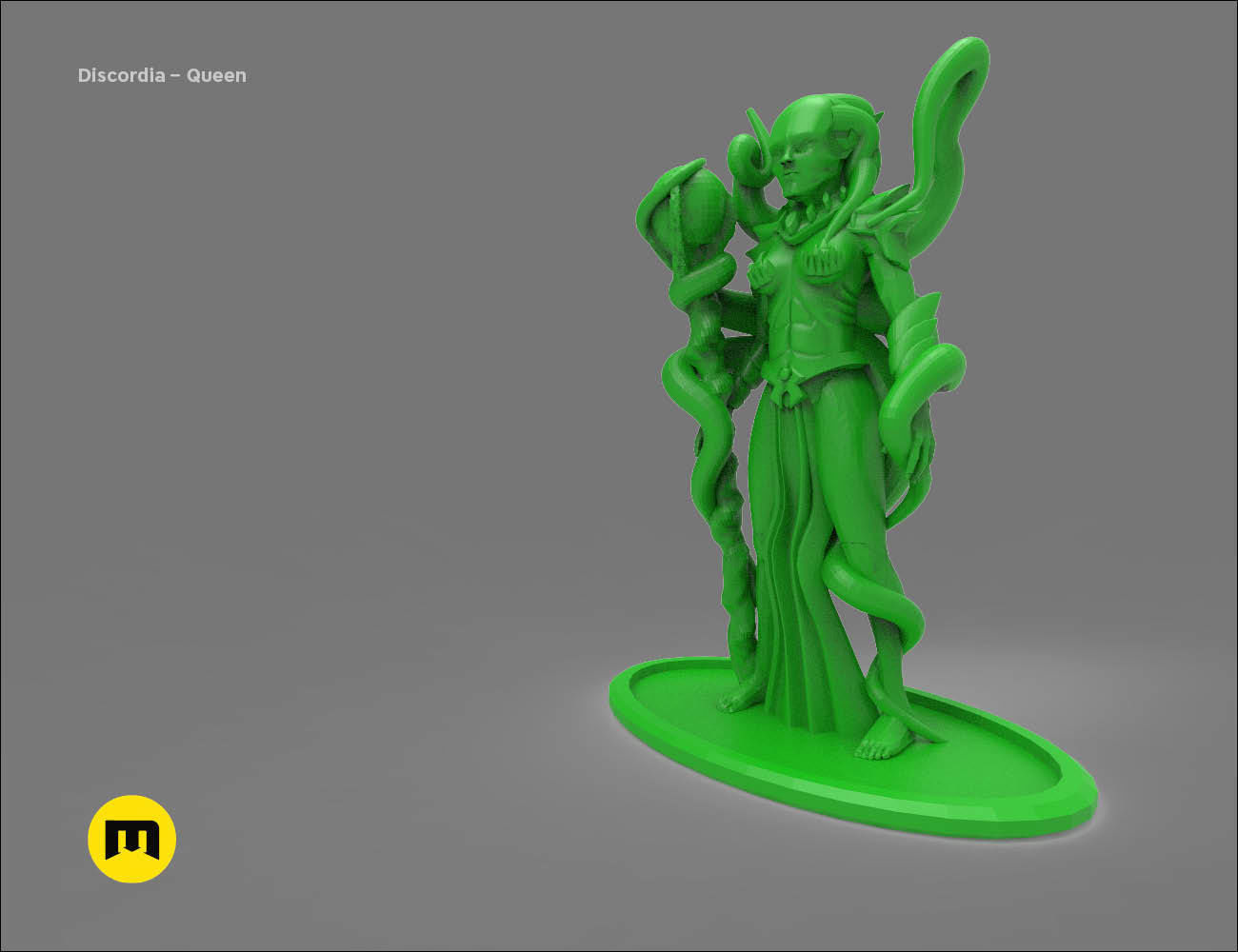 Discordia Forest board game figures 3D print model_11