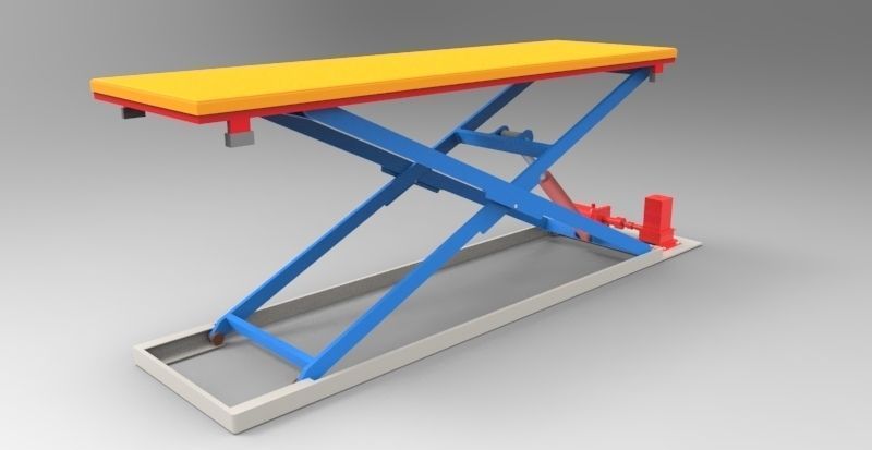 scissor lift Free 3D model_2