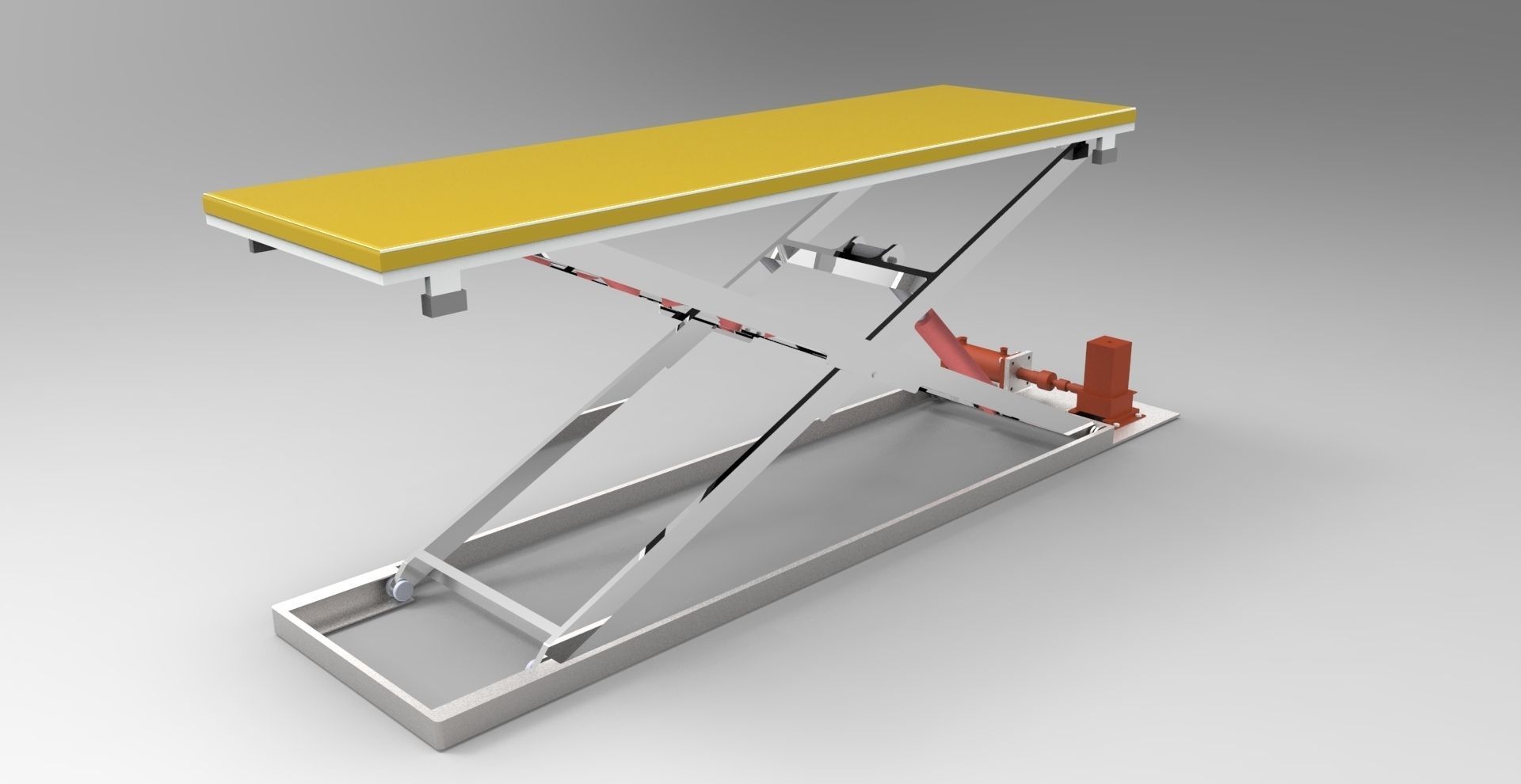 scissor lift Free 3D model_1