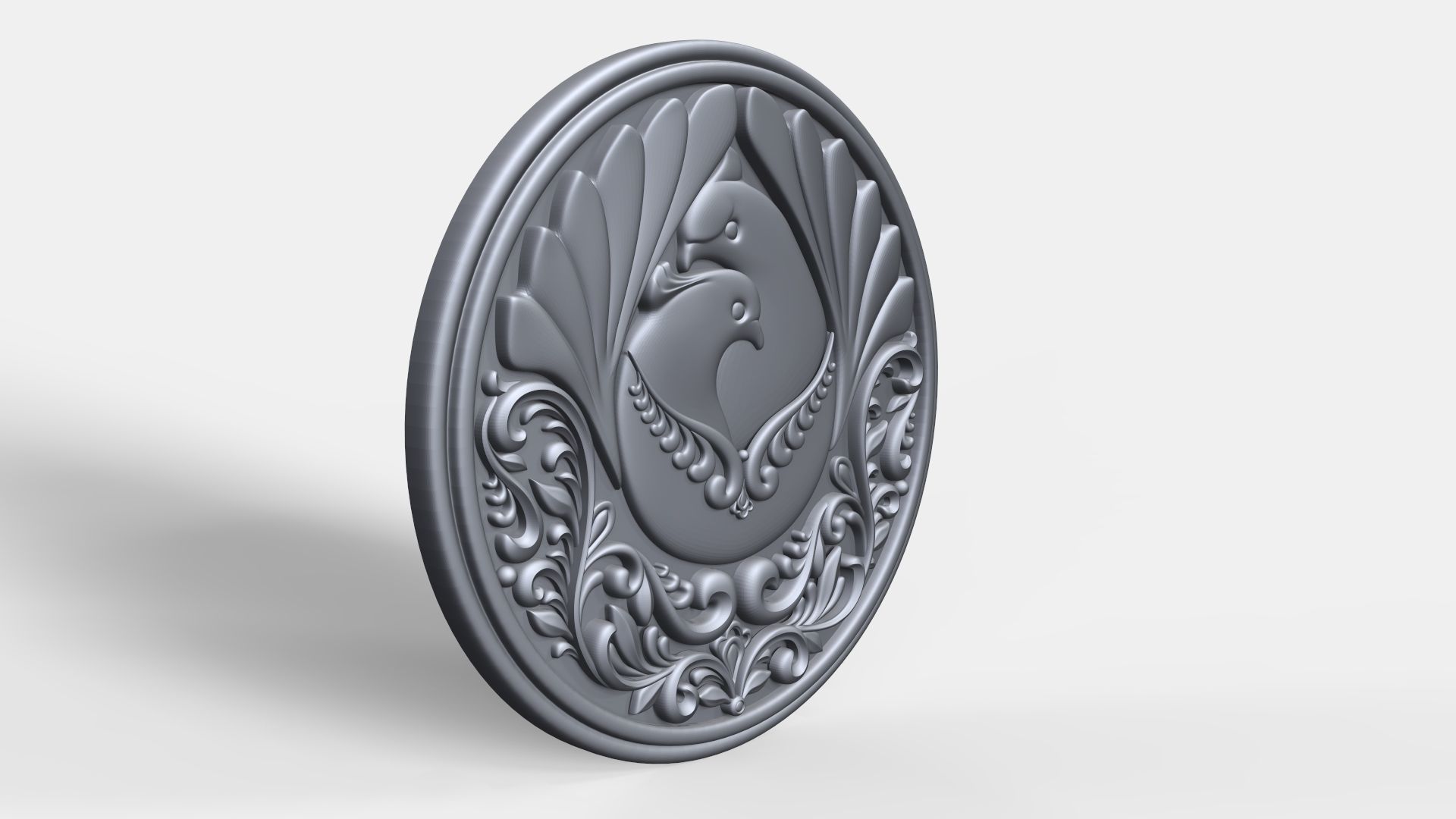 Doves pendant 3D print model_1