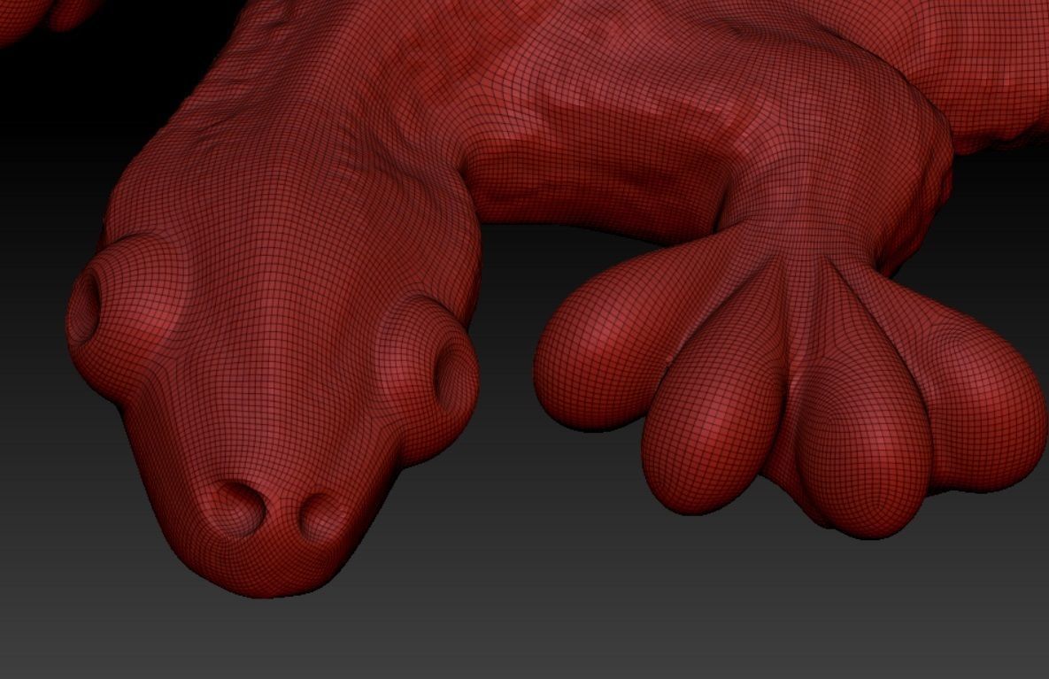 Lizard pendant 3D print model_7