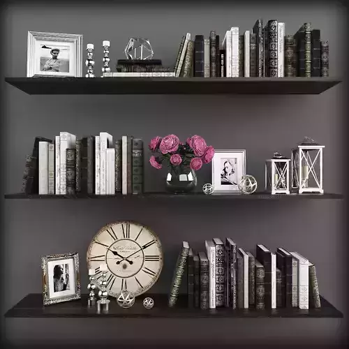 Decorative set-23 Low-poly 3D model