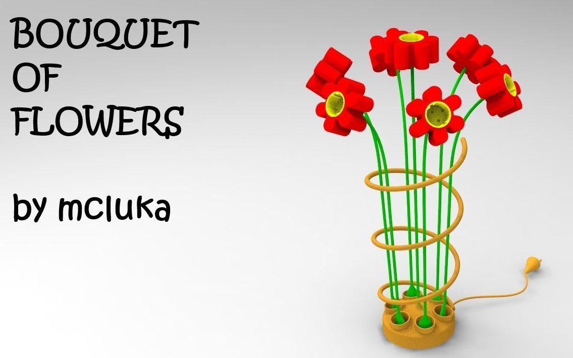 Bouquet of flowers Free 3D model