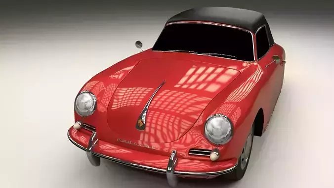 Porsche 356 Cabrio 3D model