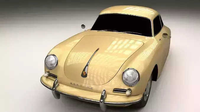 Porsche 356 Coupe 3D model