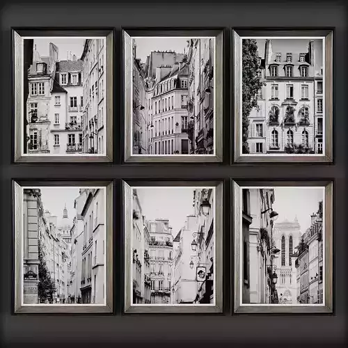 Picture Frames Low-poly 3D model