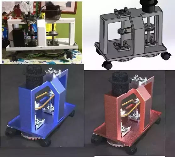 Sweeper three machines Free 3D model