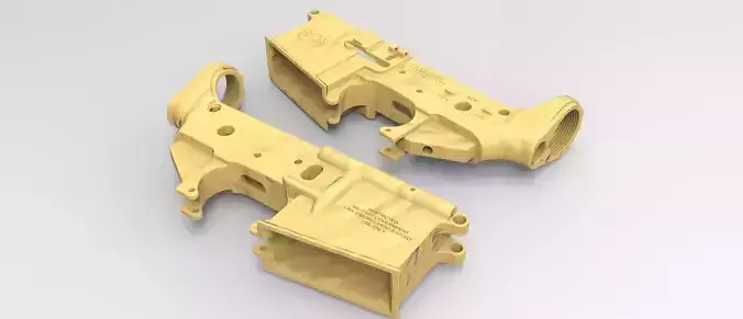 Colt M4 Receiver Free 3D model