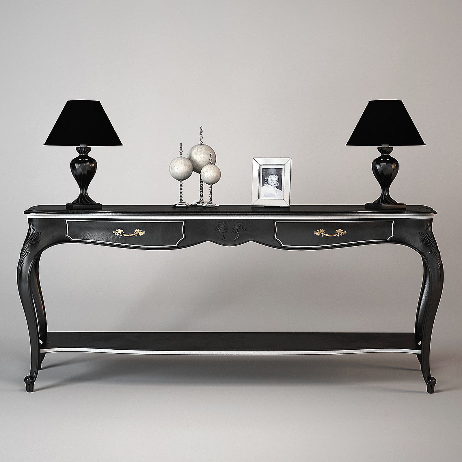 Chelini Console 1226 3D model_1
