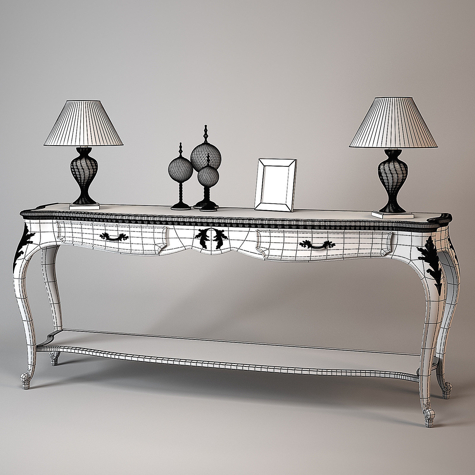 Chelini Console 1226 3D model_2