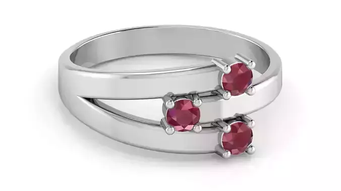 Triple Circle Family Ring