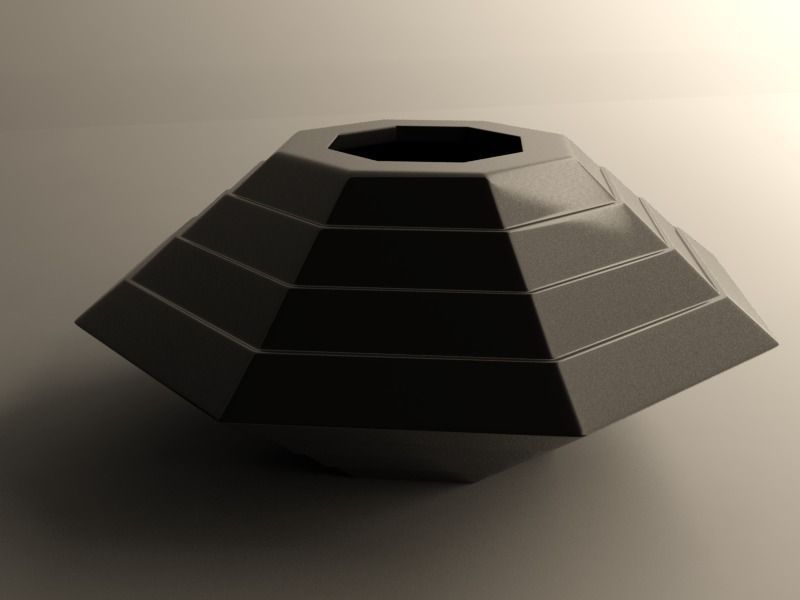 Small flowerpot 2 3D print model_3